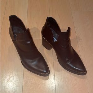 Steve Madden genuine leather Posey western bootie